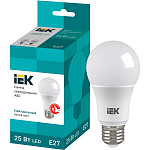 Лампа светодиодная IEK A80 25Вт/4000К/E27 шар