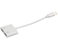 Переходник Lightning <--> Lightning/Lightning WALKER WA-013 белый (iOS13.3)