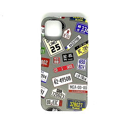 Силиконовый чехол NONAME TOP для iPhone 12 mini фосфорный рисунок микс