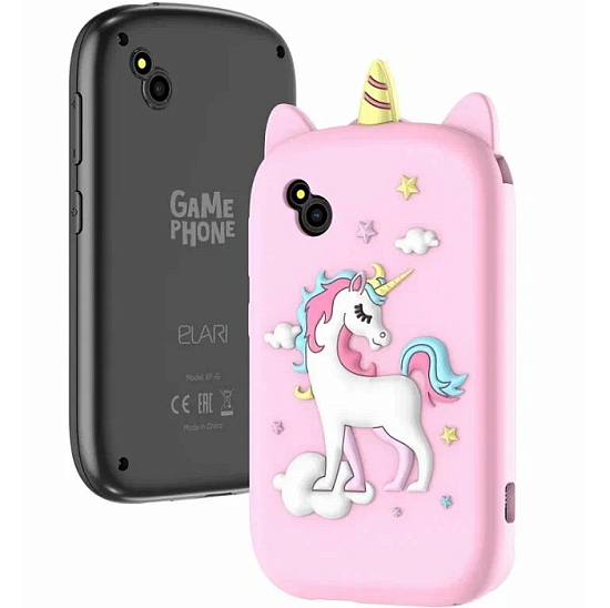 Детский сматфон ELARI GamePhone черный/розовый
