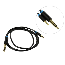 Кабель Jack 6.5 >--> Jack 3.5  1.0м VENTION BABBF