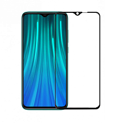 Противоударное стекло NONAME для XIAOMI Redmi Note 8 Pro черная рамка, в бумажной упаковке