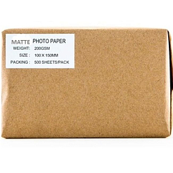 Фотобумага ЭКОНОМ-КЛАСС 10х15 матовая 200г/м 500л.