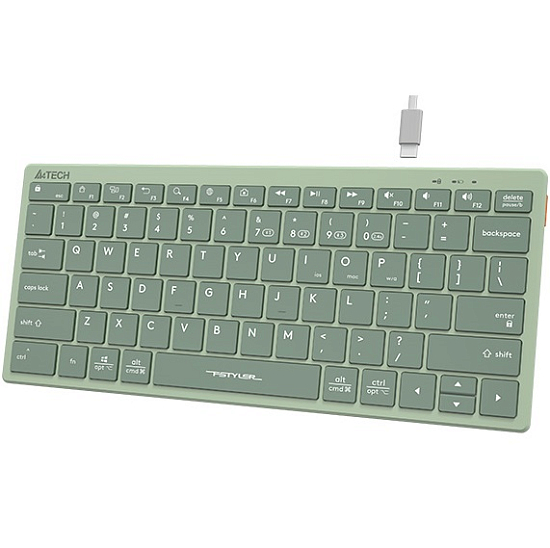Клавиатура БП A4TECH Fstyler FBX51C зеленый