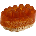 Мыло массажное с люффой "Кофе" 100 г "Добропаровъ" коричневый 9361635