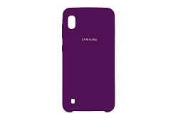 Задняя накладка SILICONE COVER для Samsung Galaxy A10 сиреневый