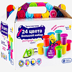 Набор для детской лепки Genio kids "Тесто-пластилин 24 баночки" TA1097