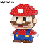 Фигурка-конструктор MyBlocks "Супер Марио" красн 7238A