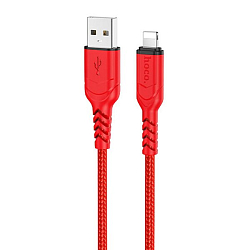 Кабель USB <--> Lightning 2.0м HOCO X59 Victory красный