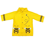 Дождевик детский "Пчёлки" на кнопках с капюшоном, размер L, рост 110-120 см 738596