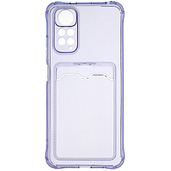 Задняя накладка ZIBELINO Silicone Card Holder Case для Xiaomi Redmi Note 11 4G/11S 4G (сиреневый) защита к