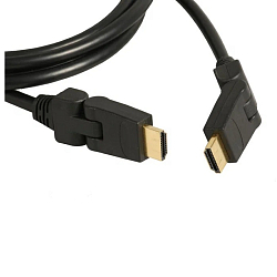 Кабель HDMI <--> HDMI  1.8м NONAME черный (в техпаке)