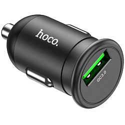 Авто ЗУ 1USB HOCO Z43, Mighty, черный, 18W, QC3.0