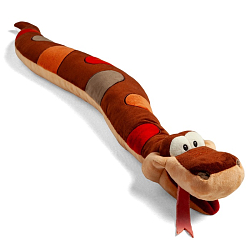 Мягкая игрушка Kult of toys Удав Эрик, коричневый, 100 см