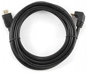 Кабель HDMI <--> HDMI  3.0м GEMBIRD/CABLEXPERT CC-HDMI490-10, ver.1.4, углов. разъем, черный, пакет