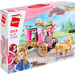 Конструктор Qman Принцессы «Королевская карета», 2 минифигуры и 458 д 5195413