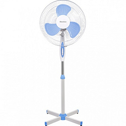 Вентилятор напольный BLACKTON Bt F1112 White-Blue (2в1 цветная коробка + 1 цветная коробка)