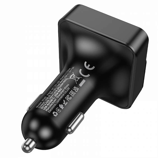 FM-модулятор BOROFONE BC60 (2USB + 1Type-C) Black