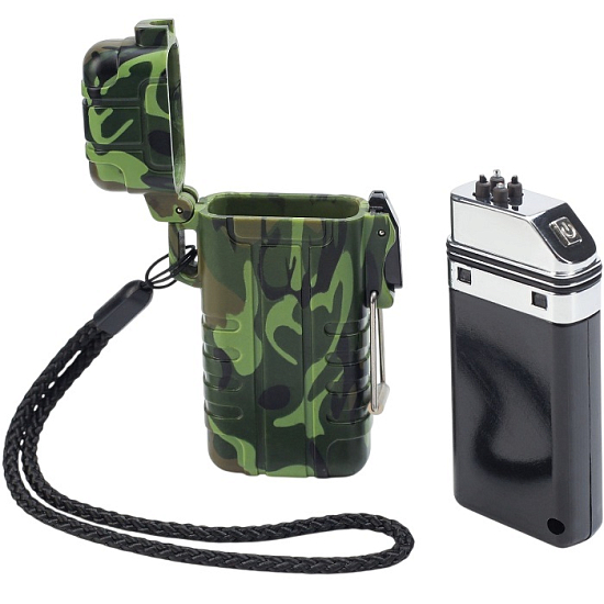 Зажигалка электронная «Турист», дуговая, влагозащита, камуфляж, от USB