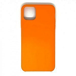Задняя накладка SILICONE CASE для iPhone 11Pro Max (13) темно-оранжевый