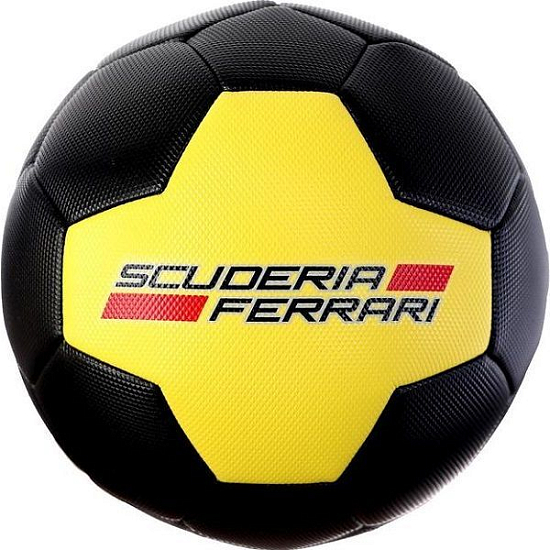 Мяч футбольный FERRARI р.5, PVC, цвет жёлтый/чёрный