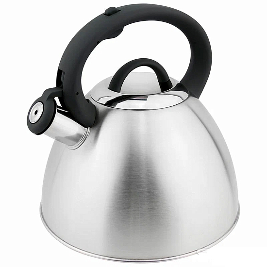 Чайник 3л ROMANCE, из нержавеющей стали со свистком, матовый