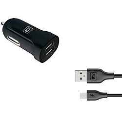Авто ЗУ 2USB 3.4А EXPLOYD EX-Z-582 Classic microUSB, черный
