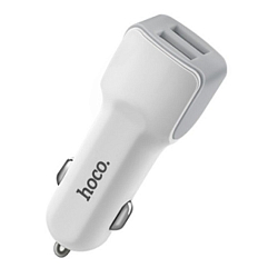 Авто ЗУ 2USB 2.4A FAISON HZ23 microUSB белый