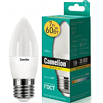 Лампа светодиодная CAMELION C35 7W/3000K/E27