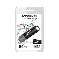 USB 64Gb Exployd 580 чёрный