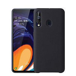 Силиконовый чехол FAISON для SAMSUNG Galaxy A60, №18, Silicon Case, матовый, чёрный