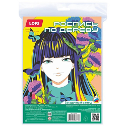 Роспись по дереву. Картина. Аниме "Загадочный взгляд"  Фр-009 9662235