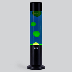 Лава-лампа Amperia Tube Жёлтая/Синяя (39 см) Black