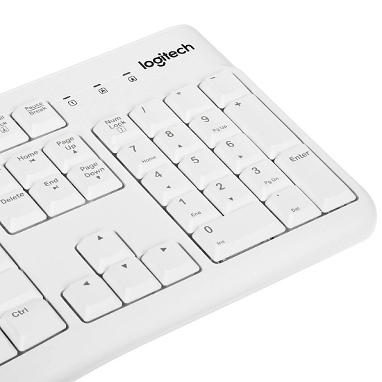 Клавиатура+мышь LOGITECH MK120 белый