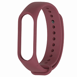 Силиконовый ремешок NONAME для Xiaomi Mi Band 5 Wine Red