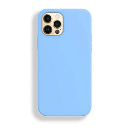 Силиконовый чехол SILICONE CASE для iPhone 13 (16 сине-голубой)