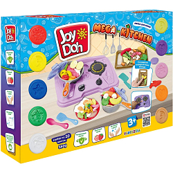 Масса для лепки Joy Doh, набор MEGA KITCHEN - МЕГА КУХНЯ, плита с конфорками KITC-560 pot