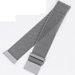 Металлический ремешок для часов "Соломон", 22 мм, l-23 см, хром 6834544