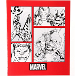 Тетрадь 48 листов в клетку, картонная обложка, Мстители   7580806