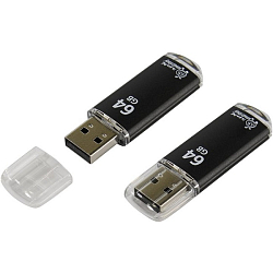 USB 64Gb Smart Buy V-Cut Black 3.0