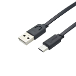 Кабель USB <--> microUSB  0.25м USAMS US-SJ012 плоский, черный (U-Trans Series)