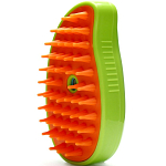 Паровая щетка-расческа для животных, с USB-зарядкой, зелёная   10576186