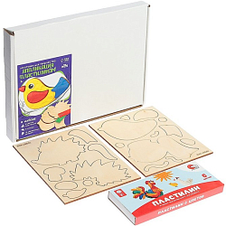 Аппликация пластилином «Зверята»