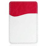 Кошелек для карт DF на смартфон (эко-кожа) CardHolder-03 (red)