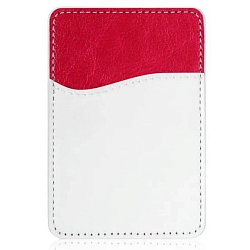 Кошелек для карт DF на смартфон (эко-кожа) CardHolder-03 (red)