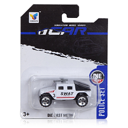 Машина металлическая Chengye "Служба помощи" (7,5 см, в ассорт., блистер)