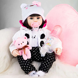 Кукла Reborn QA BABY девочка Барбара силиконовая большая 42 см