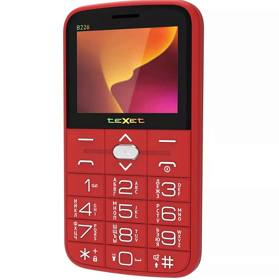 Телефон TEXET TM-B228 красный