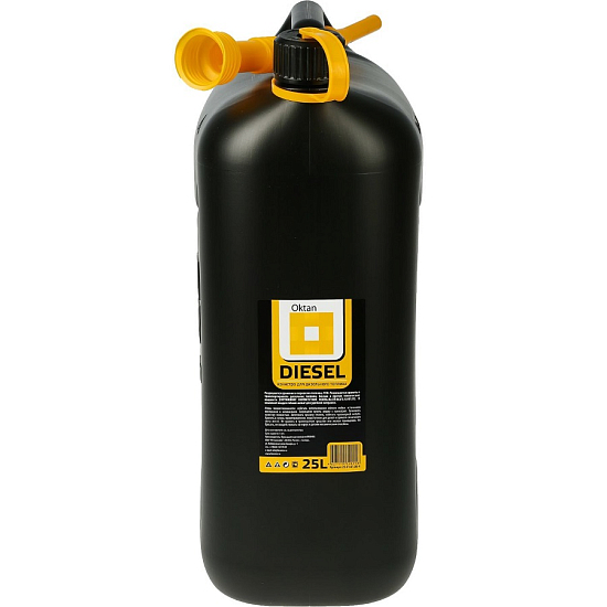 Канистра ГСМ Oktan DIESEL, 25 л, пластиковая, черная 2578010