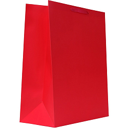 Пакет подарочный ламинированный вертикальный «Красный», XL 40×49×19 см